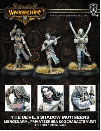 WARMACHINE THE DEVILS SHADOW MUTINEERS MERCENARY PRIVATEER